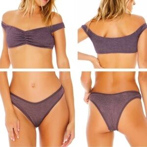 L*SPACE Pucker Up Ziggy Top & Whiplash Bottoms in Pebble L